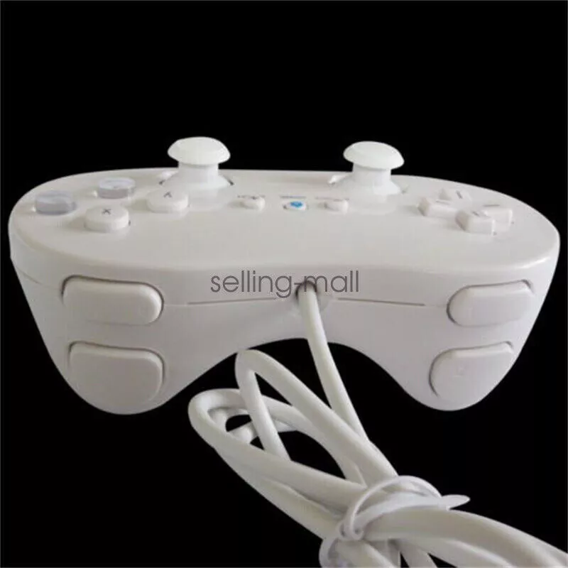 Fabricado por terceros inalámbrico Game 3 en 1 Classic Pro Controller  Gamepad para Nintendo Wii U, color gris