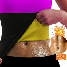 Women Hot Thermo Sweat Band Slimming Body Shaper Fat Burner Belt Waist Trainer