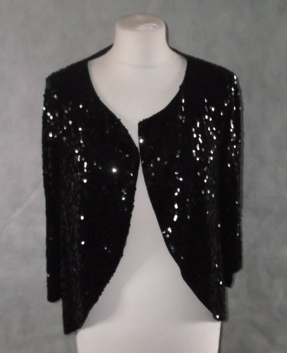 sequinned bolero shrug cardigan 