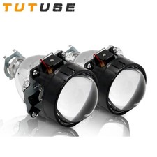 Mini 2.5 Bi-xenon Projector Lens For H4 H7 Headlight Retrofit Diy Use H1 Bulbs