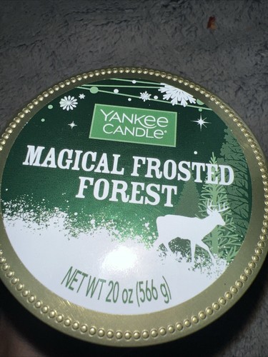 Yankee Candle Magical Frosted Forest Large Jar Candle Round 20oz Deer Tall - Picture 2 of 6
