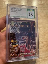Michael Jordan Vintage Basketball Card CSG 7.5 Topps Stadium FREQUENT FLYER 1993