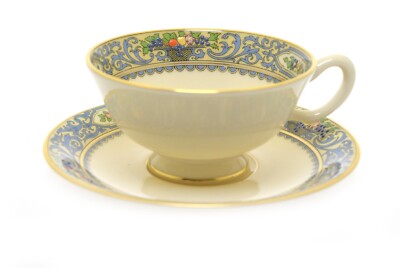 Autumn by Lenox (Gold Backstamp) S-1 Cup & Saucer (2 1/8'') 10oz