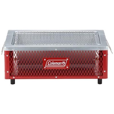 Poêle Barbecue Coleman Style Japonais Hibachi - 40x28 Cm, Rouge - Pour