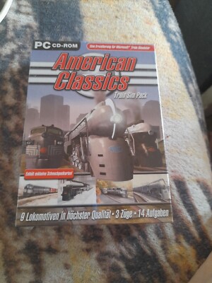 Vintage AMERICAN CLASSICS Train Sim Pack for Simulator - PC Version Sealed Box