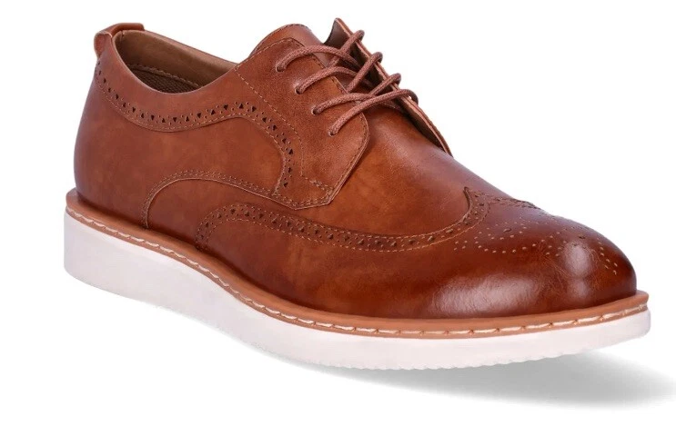 George Casual Dress Oxfords Shoes Memory Foam Men\'s Size 11 Brown Tommyy Lace-Up George Casual Dress Oxfords Shoes Memory Foam Men main image 3