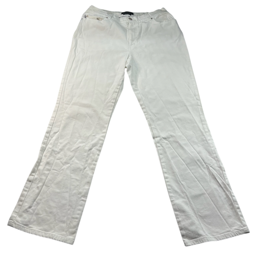 Izod Jeans Damen Größe 10 Weiß Taschen Stretch