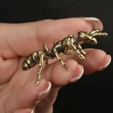 Brass Ant Animal Statue Small Sculpture Tabletop Figurine Home Decor Gifts