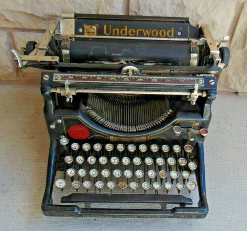 Antique Underwood No. 5 Standard Typewriter Made In USA Collector,Works,#1766448