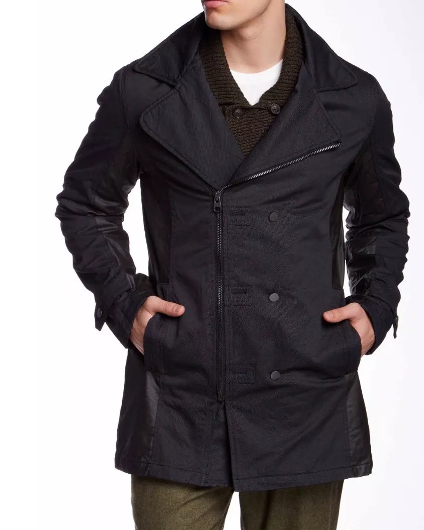 Asymmetrical peacoat hotsell