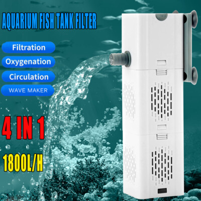 90 GALLON Internal Aquarium Fish Tank Canister 475 GPH Filter Water Filtration