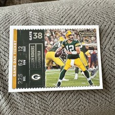 2022 Contenders Game Day Ticket Aaron Rodger’s GDT-ARO Pakers Football Card 2M
