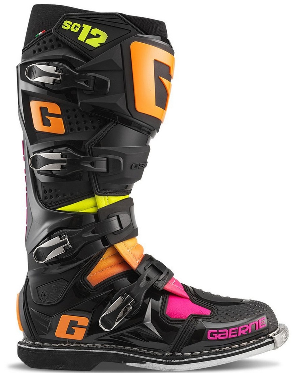 Gaerne SG12 LE Mens MX Offroad Boots Black/Orange/Pink | eBay