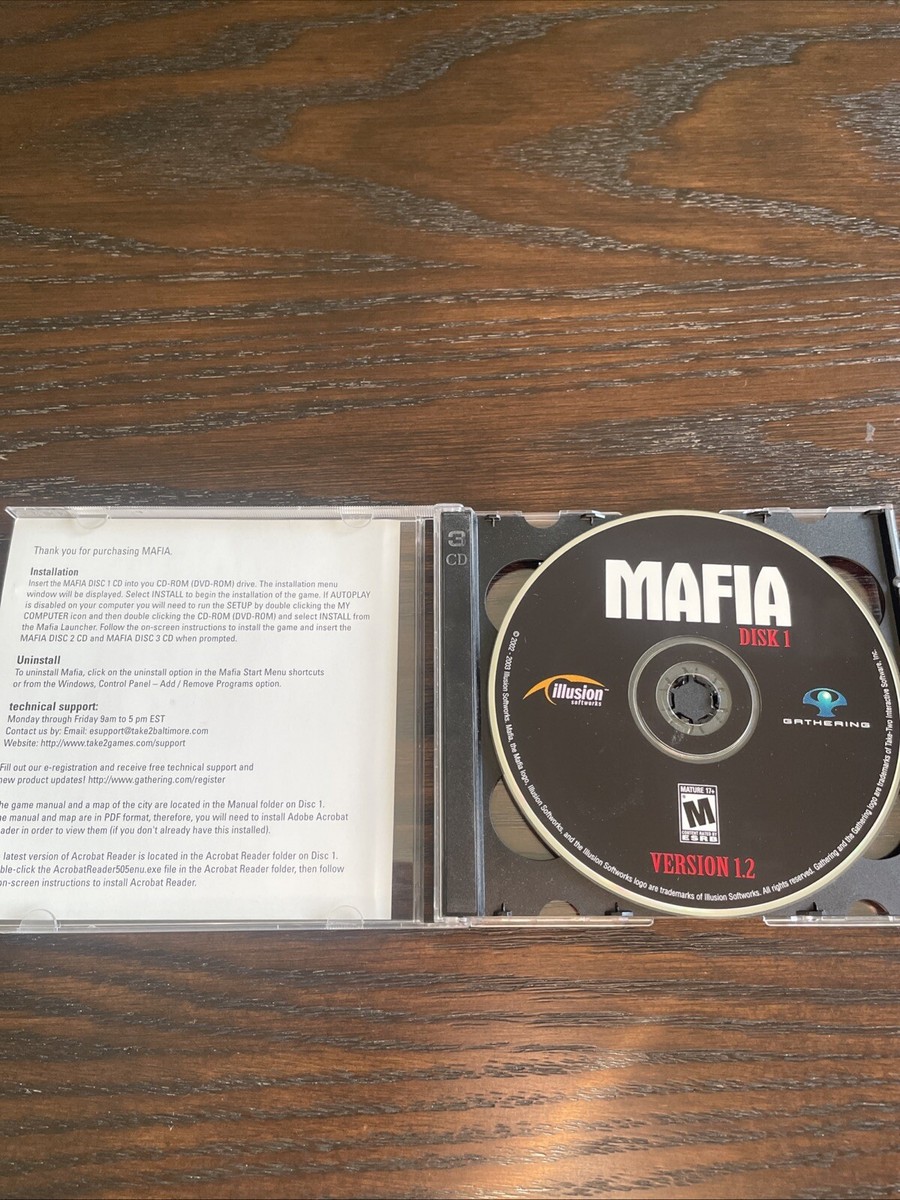 Mafia PC CD-ROM Illusion Software Computer Game Windows | eBay