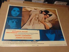 SECRET CEREMONY/ORIG. 11X14 LOBBY CARD (ELIZABETH TAYLOR/MIA FARROW)M714