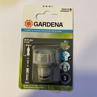Gardena Hahnverbinder 21Mm G 1/2 Zoll Adapter FüR Wasserschlauch 18220-20