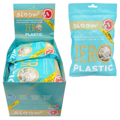 6 x 1000 Stück ECO SLOOW Papierfilter Slim 6mm Eindrehfilter Zigarettenfilter
