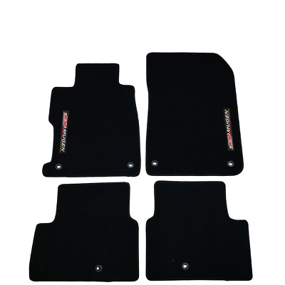 Fits 13-22 Acura ILX Black Floor Mat Carpet Nylon Anti-slip Front Rear & Mugen