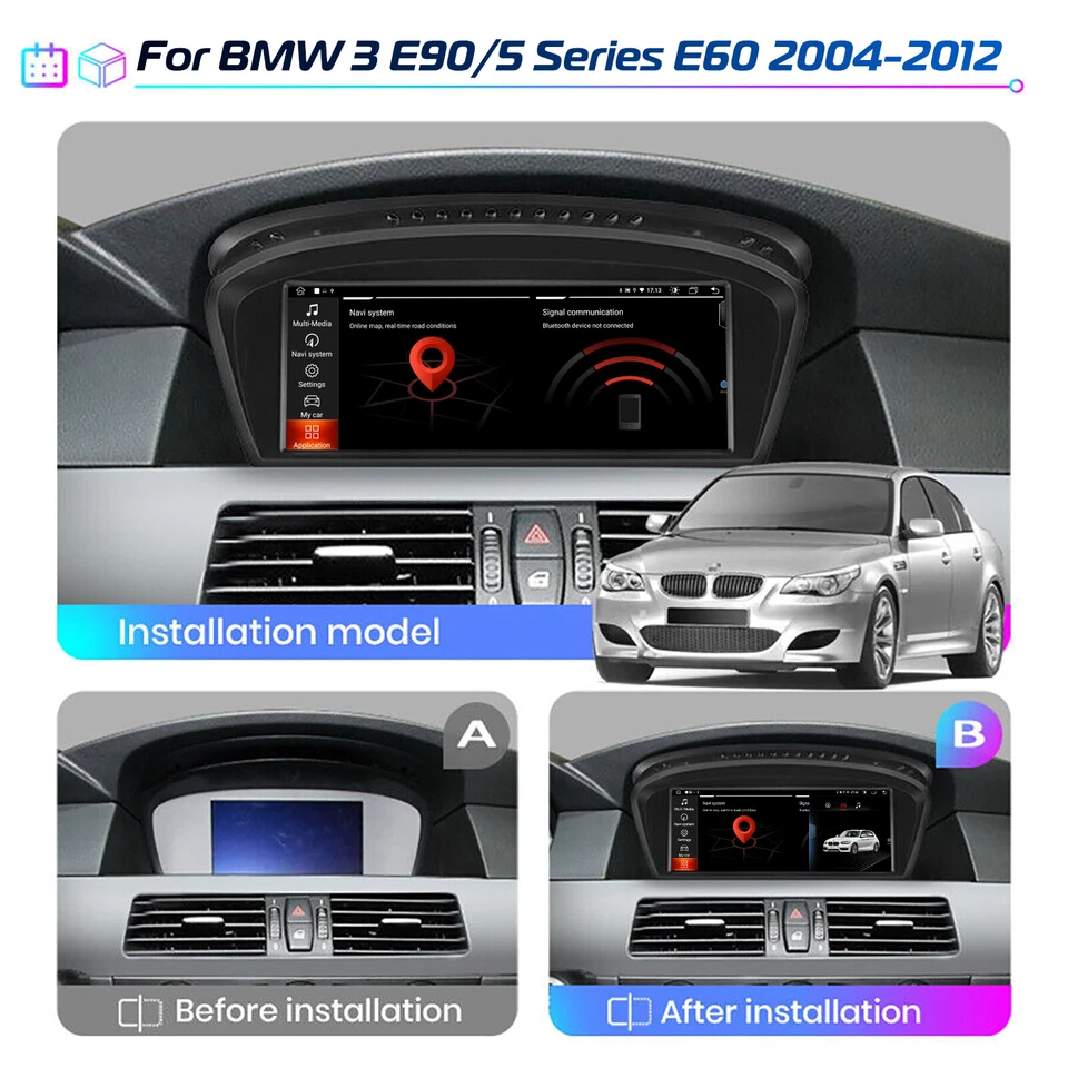 64G Car Stereo For BMW 5 series E60-E64 E90 Apple Carplay Head Unit GPS NAV AHD - Image 4 of 4