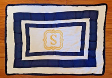 Pottery Barn PB Kids Monogram S Crib Toddler Bed Pillow Cover 16 x12