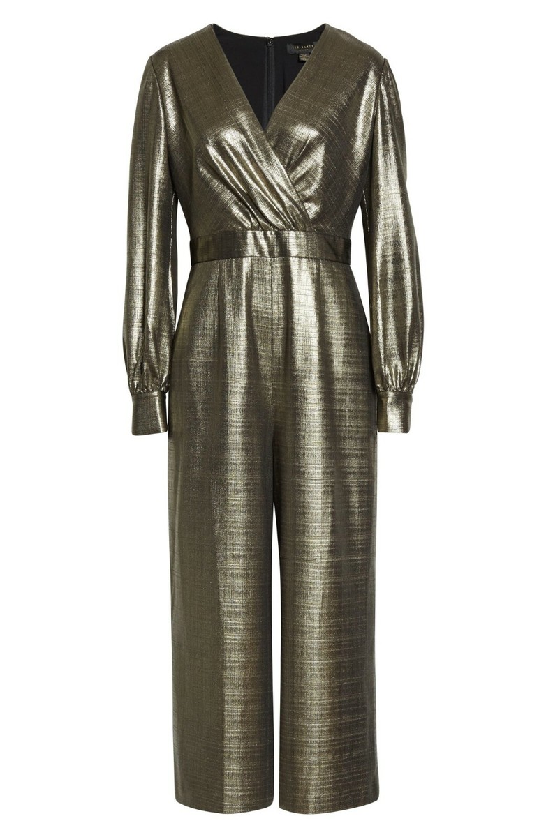 ted baker gold jumpsuit