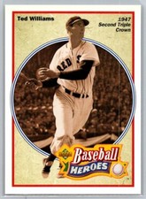 💎1992 Upper Deck Baseball Heroes: Ted Williams #32 - Red Sox💎