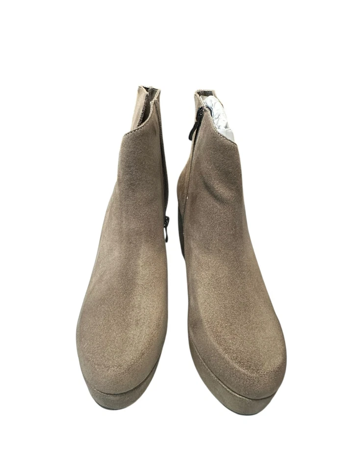 Botines de cuña Antelope Truett gris claro gamuza plataforma tacón bloque talla 41 nuevos Foto 4 de 4