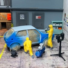 Set Diorama Garage Meccanico Per Pittura Auto 1/43