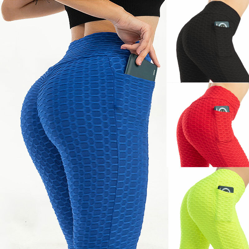 Women's High Waist Yoga Pants Scrunch Butt Ruched Butt Lifting