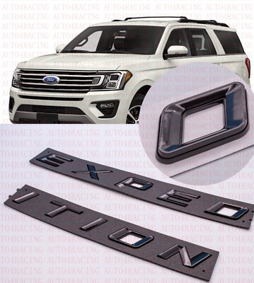 #ad Gloss  Black Front Hood EXPEDITION Letters Emblem FIT 2018 2026 Ford EXPEDITION $30.98