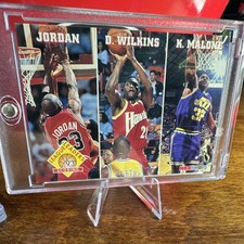 NBA Hoops 1993-94 Michael Jordan Dominique Wilkins Karl Malone #283 Basketball