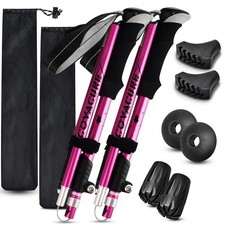 Hiking Poles Collapsible Trekking Poles - Aluminum Alloy 7075 Walking Sticks ...