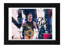 CM Punk Signed Autograph PHOTO Pre Print 6x4/A4/ Framed WWE