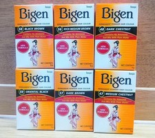 Bigen Permanent Powder Hair Dye Colour (10 Pack) UK Seller 6g - 100% ORIGINAL