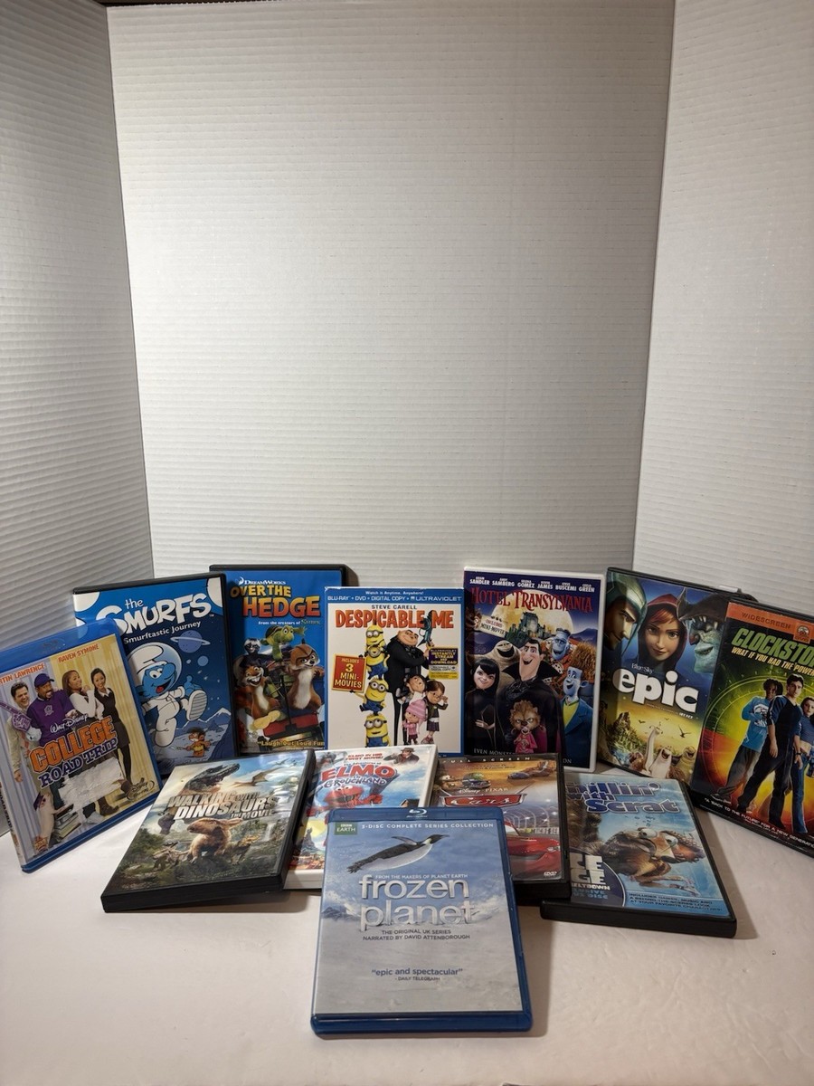 DVD Lot of 12 For Kids: Over The Hedge, Cars, Hotel Transylvania