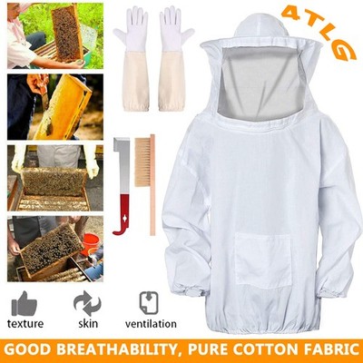 Beekeepers Imkerjacke Schutzanzug Schleier Imkerei Bee mit Schleier&Handschuhe