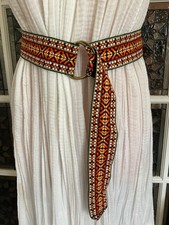 Vintage 1970  s Woven Boho Hippie bohemian Belt