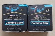 2 Boxes Purina - Pro Plan Veterinary Supplements - Calming Care for Dogs 06/26