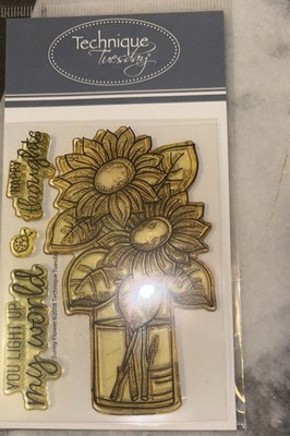 Technique Tuesday Sunny Flowers stamp set - versatile - HAPPY THOUGHTS!