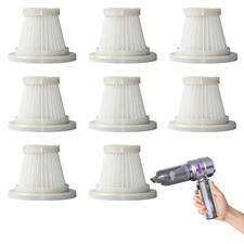 8 St&uuml;ck Waschbare Staubsaugerfilter Ersatz Set, Wiederverwendbarer Reiniger f&uuml;r...