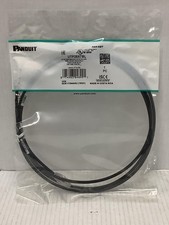 Panduit Cat 6A 28 AWG UTP Copper Patch Cord 7' Black Network Ethernet UTP28X7BL