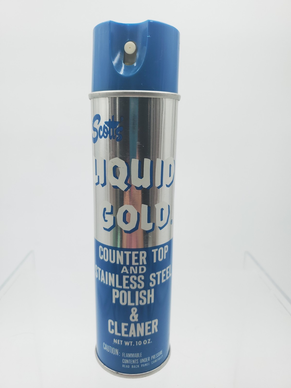 Vintage Rare Scott's Liquid Gold Counter Top Stainless Steel Polish Cleaner 10oz