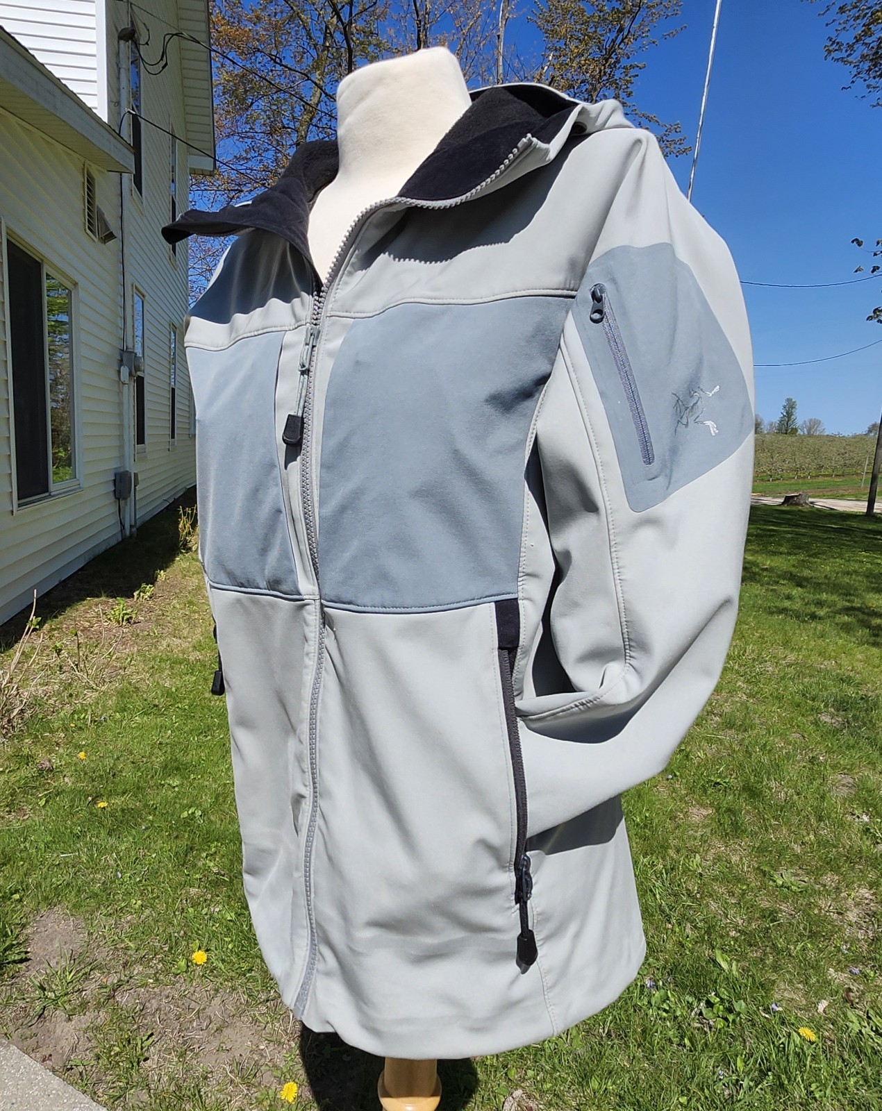 Arc'teryx Arcteryx Gamma MX Felpa con Cappuccio Soft Shell Giacca Grigio Donna Medium Polartec