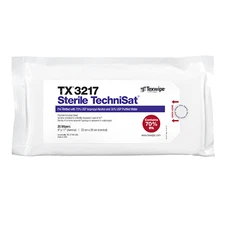Sterile TechniSat TX3217 Pre-Wetted Nonwoven Cleanroom Wipers 20 WIPES