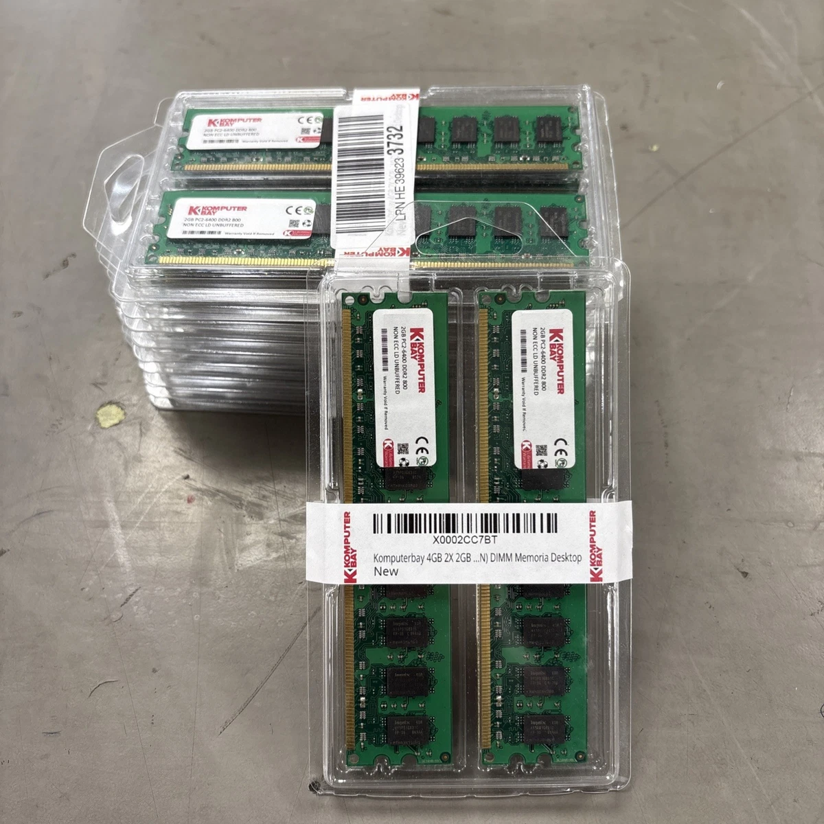 DDR2 メモリー 4GB*3本 計12GB 5300F-555-11 DDR2 SDRAM Computer Memory (RAM) 2 Modules for sale | eBay UK