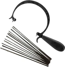 CURVED JEWELERS SAW FRAME with 144 ASSORTED JEWELERS SAW BLADES