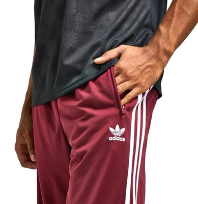 NEW MEN'S ADIDAS ORIGINALS FIREBIRD TRACK PANTS IN4678 MAROON Sz