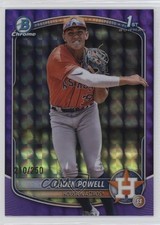 2025 Bowman Chrome Prospects Purple Geometric Refractor /250 Caden Powell 1i0l