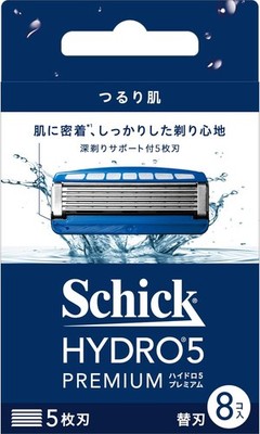 Hydro Schick Hydro 5 Premium Smooth Skin Ersatzklingen (8 Teile) Mit Haut