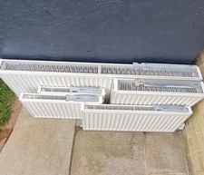White Steel Radiators-Double & Single Wall mounted